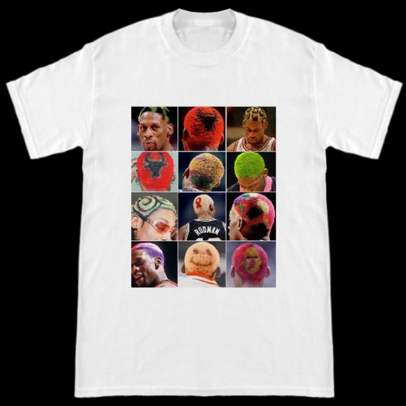 Many Hairstyles Of The Worm Dennis Rodman Shirt - Picture 1 of 2